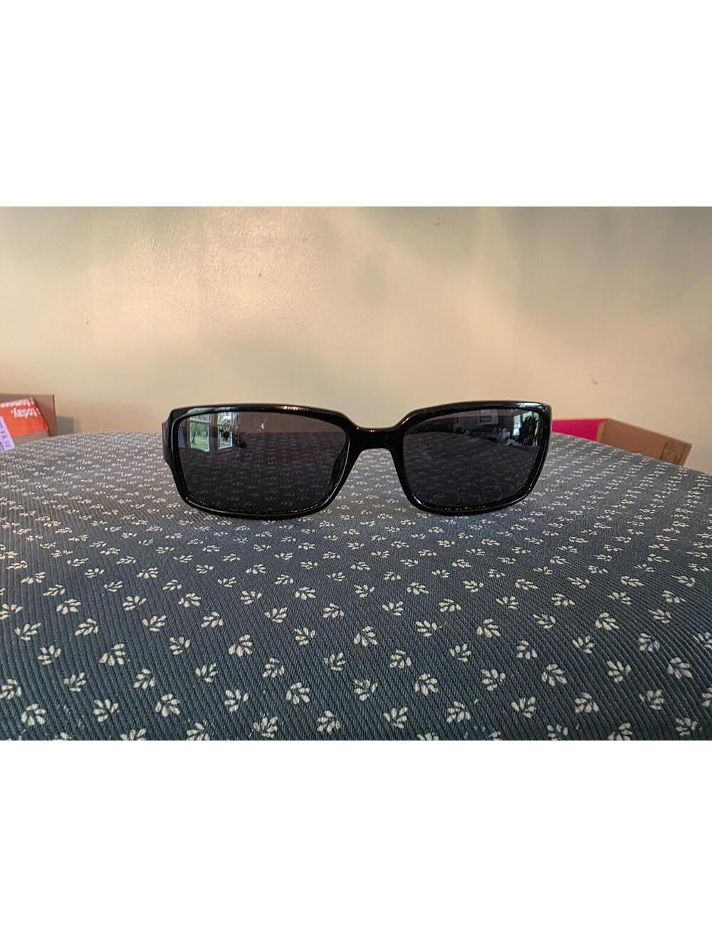 Berkley Fishing Black Sunglasses Dark Lens Wrap Rectangular Outdoor Eyewear
